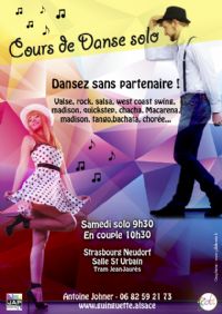 COURS DE DANSE SOLO Apprenez à danser sans partenaire !. Du 21 janvier au 3 juin 2017 à Strasbourg. Bas-Rhin.  09H30